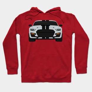 Shelby GT500 2020 Iconic-Silver + Black Stripes Hoodie